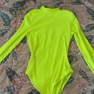 Greenish and yellow mixed bodysuit
